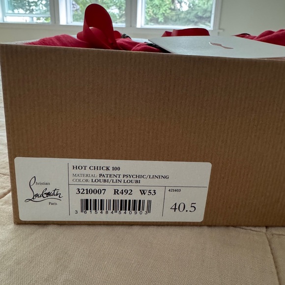 Christian Louboutin Hot Chick 100 heels in 40.5 in Psychic Red - Picture 15 of 15